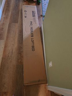 White loft bed