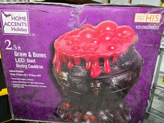 Home Accents Holiday 2.5 ft LED Oozing Cauldron
