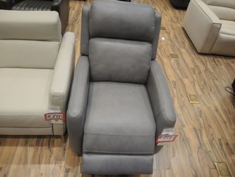 Leather Power Recliner — Kuka (Gray)