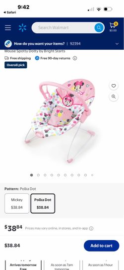 Bright Starts Minnie Mouse Baby Bouncer