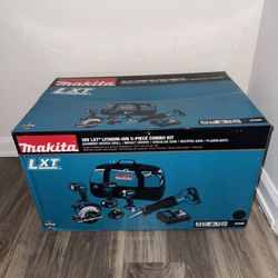 Makita XT505 18V LXT Li-Ion Cordless 5-Tool Combo Kit with Batteries