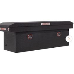 Weather Guard Crossover Truck Tool Box in Aluminum, 72 in. Full-Size, Deep, in Matte Black