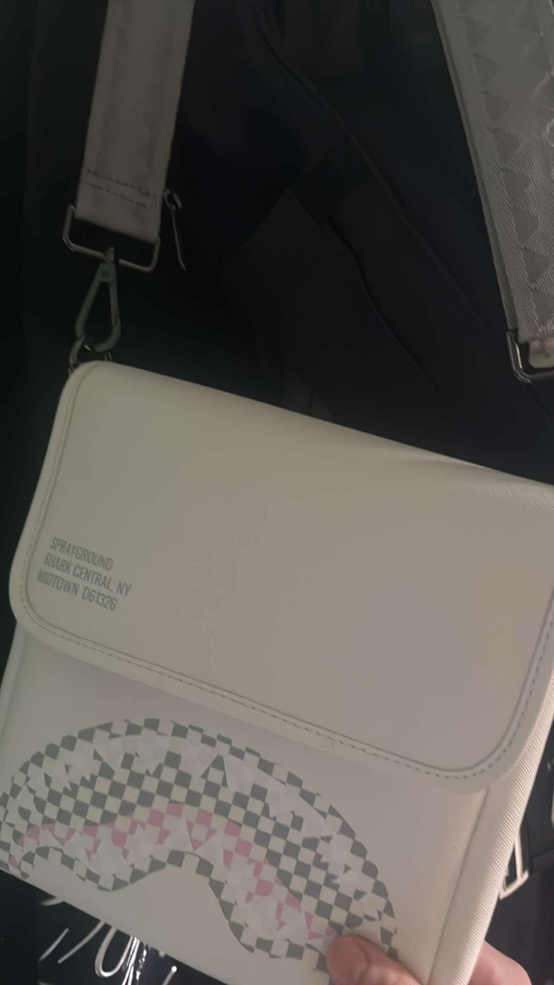 White SprayGround CrossBodyBag