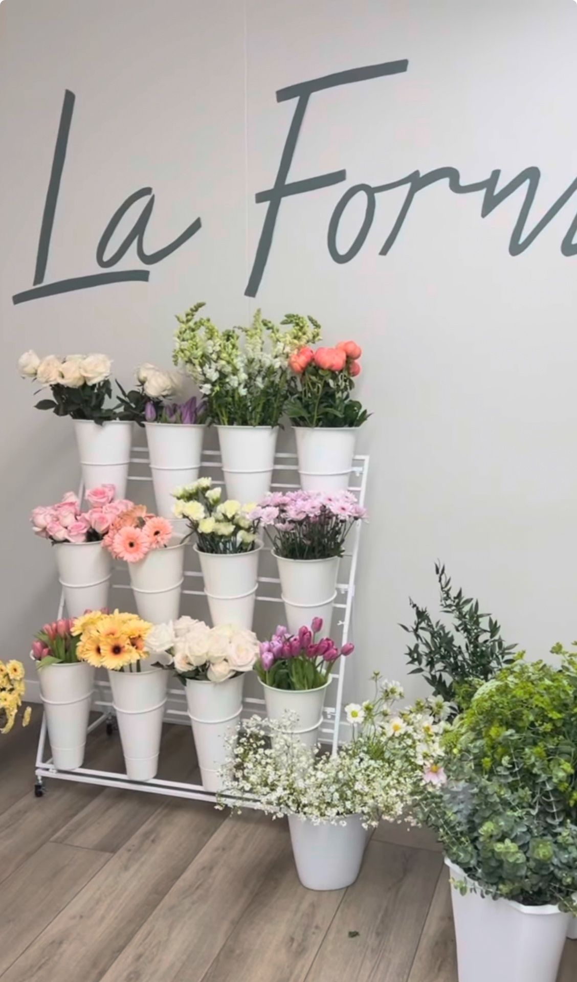 Flower Stand with Buckets