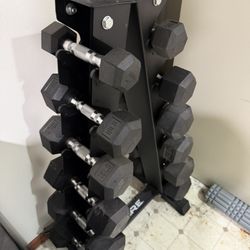 Inspire Weight Set (5lb-30lb)  & Rack 