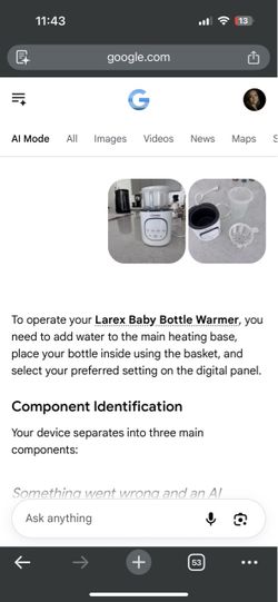 Larex Baby Bottle and food ￼Warmer