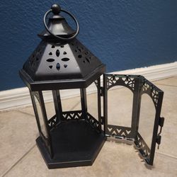 Black Table Lanterns Lot Of 8