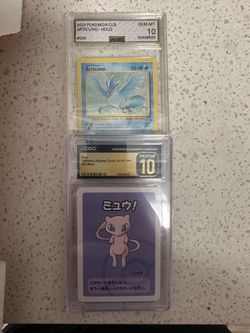 Articuno and Mew. AGS 10 and CGC pristine 10