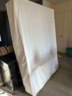 Full size box spring and dresser