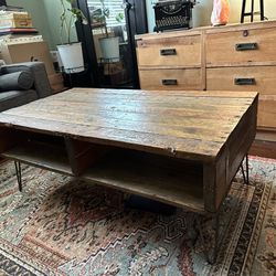 Crate And Barrel Style Mid-century Coffee Table