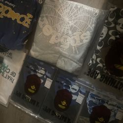 Bape Tees, Hoodies, ALOC Tees, Spider Hoodies 
