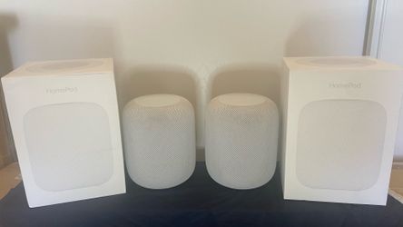 Apple HomePod 1st Gen (Stereo Pair) - White, Original Packaging