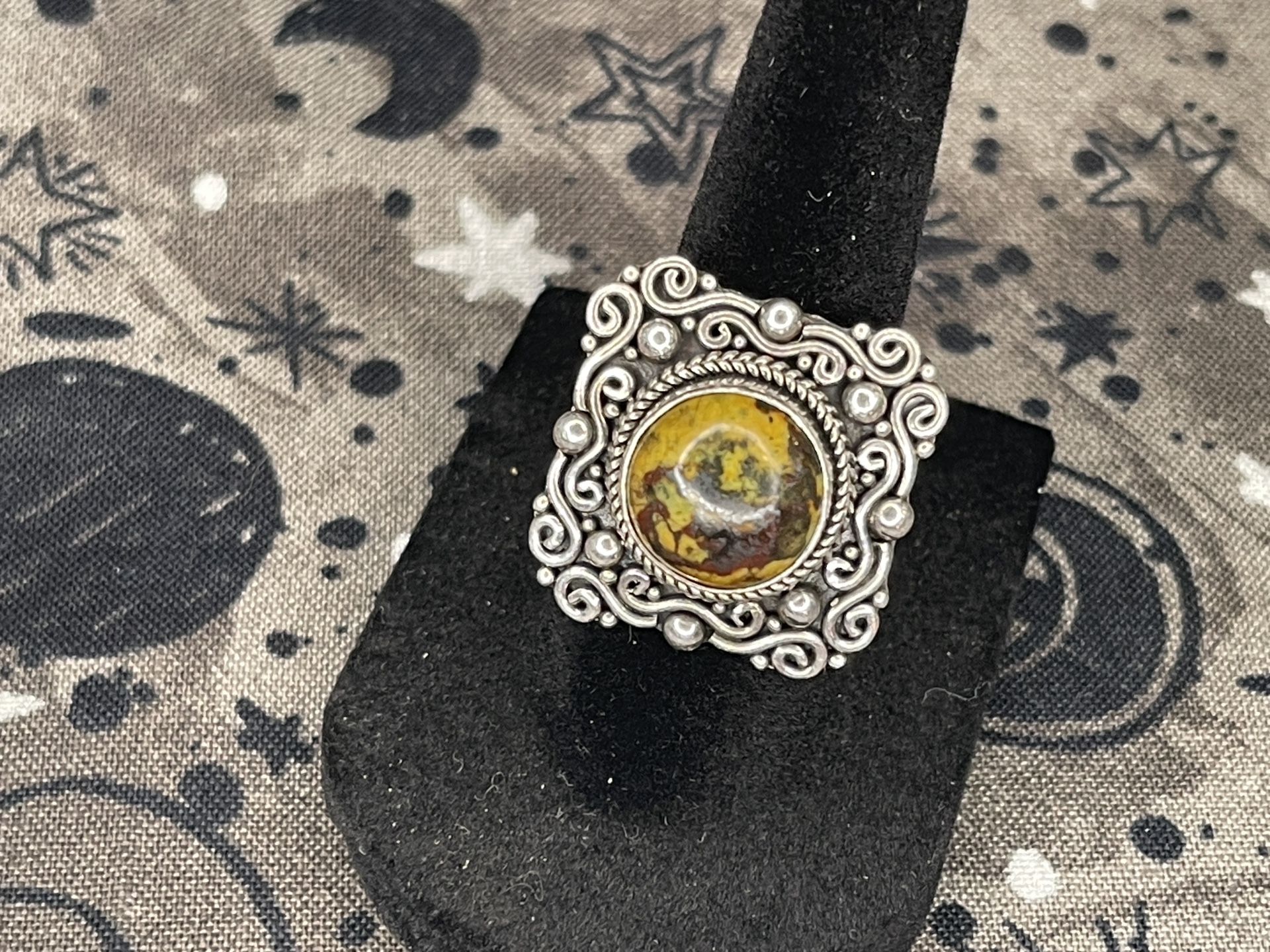 Bold Serpentine .925 Silver Cocktail Ring