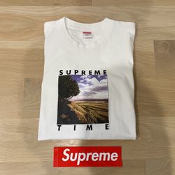 Supreme Time Tee White Large