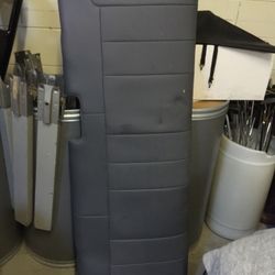 Used Ford Parts- Ford F-350 rear bench BACK in gray leather- 