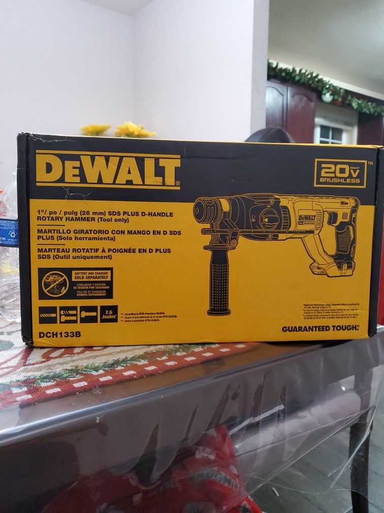 20V MAX Cordless Brushless 1 in. SDS Plus D-Handle Concrete and Masonry Rotary Hammer (Tool Only)