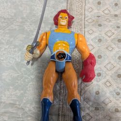 Vintage 1985 LJN Thundercats Lion-O Figure with Claw Shield and Sword of Omens