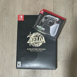 Zelda Tears of the Kingdom Collectors Edition + Pro Controller