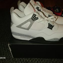 Jordan 4 White Cements 
