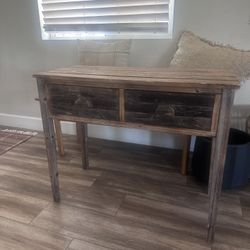 Reclaimed Entry Table.  New. Made To Look Old.  
