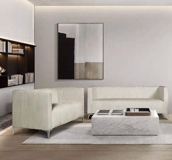 Sofa Bugly Loveseat Cream