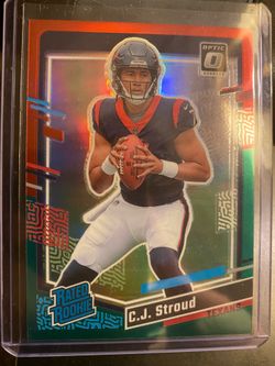2023 Panini Donruss - Rated Rookie C.J. Stroud #339 Optic Preview Red & Green...