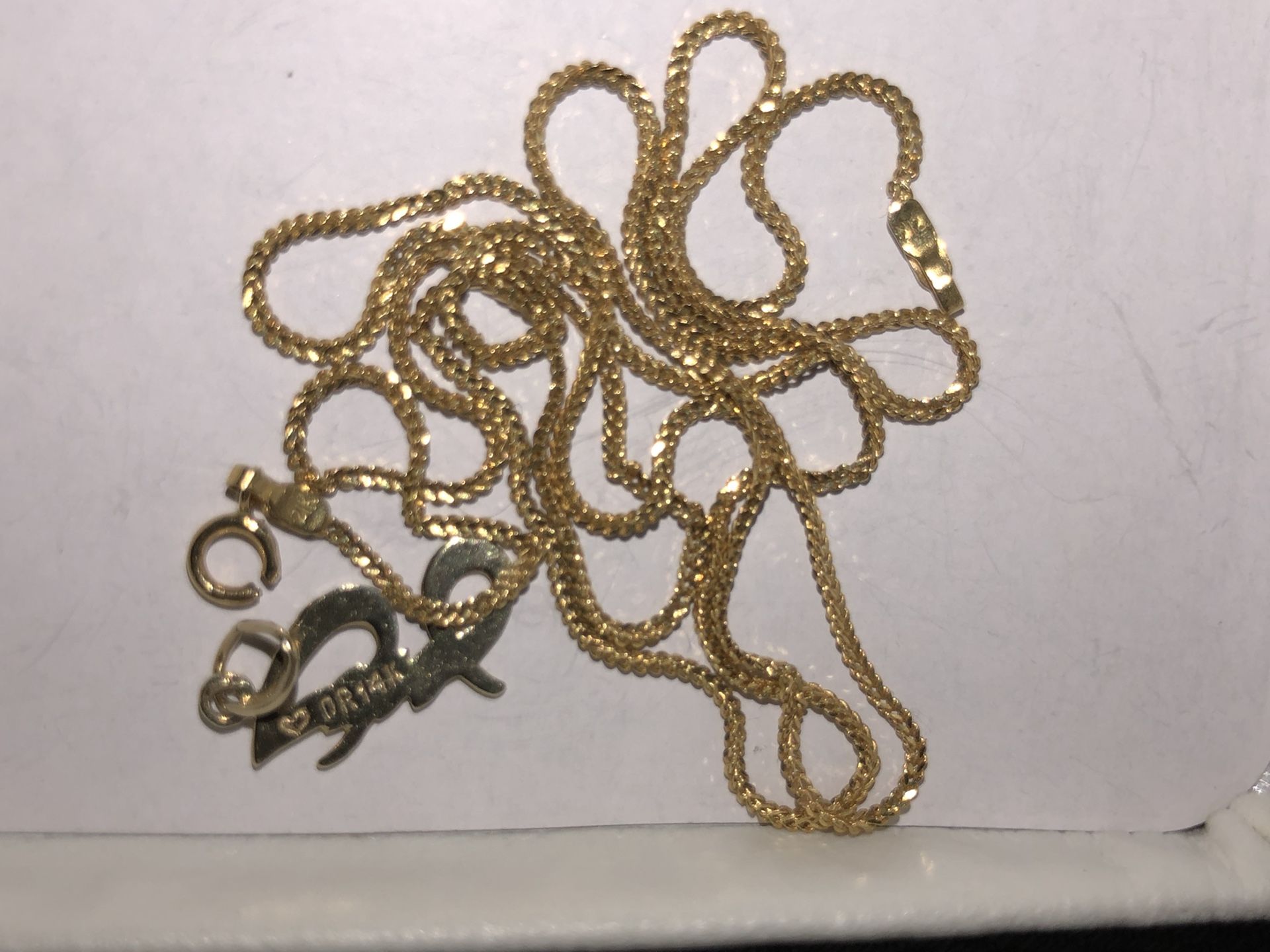 21k Gold Box Chain