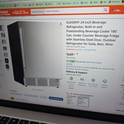 Beverage Fridge. Refrigerator.  New In Box