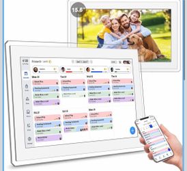 NIB: 15.6" Digital Calendar Wall Touch Screen, Chore Chart, Photo Frame