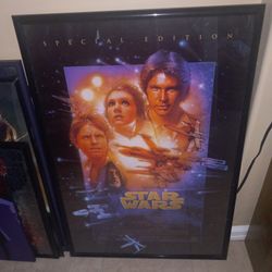 Star Wars Poster Framed 
