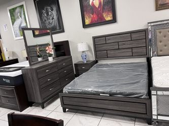 4pc Queen Bedroom Set 🔥 Take It Home With Only $50 Down 