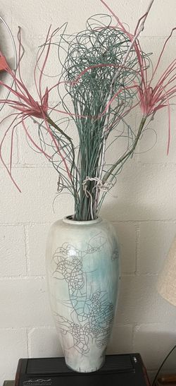 Dale Ferguson Handmade Pottery Vase Mid Century 19” X 9”