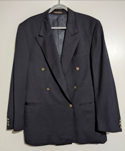 Diamond Clothiers Wings Of Eagles Collection Suit Coat Navy Size 42R