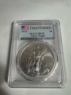 2020 American Silver Eagle PCGS MS70 First Strike