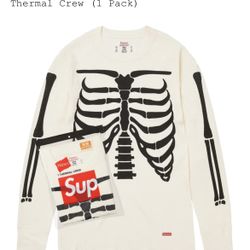 Supreme Bones Hanes Thermal Crew