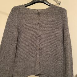 Lightweight Open Weave Button Up Cardigan