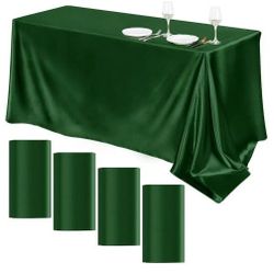 15 Satin Green Table Cloths