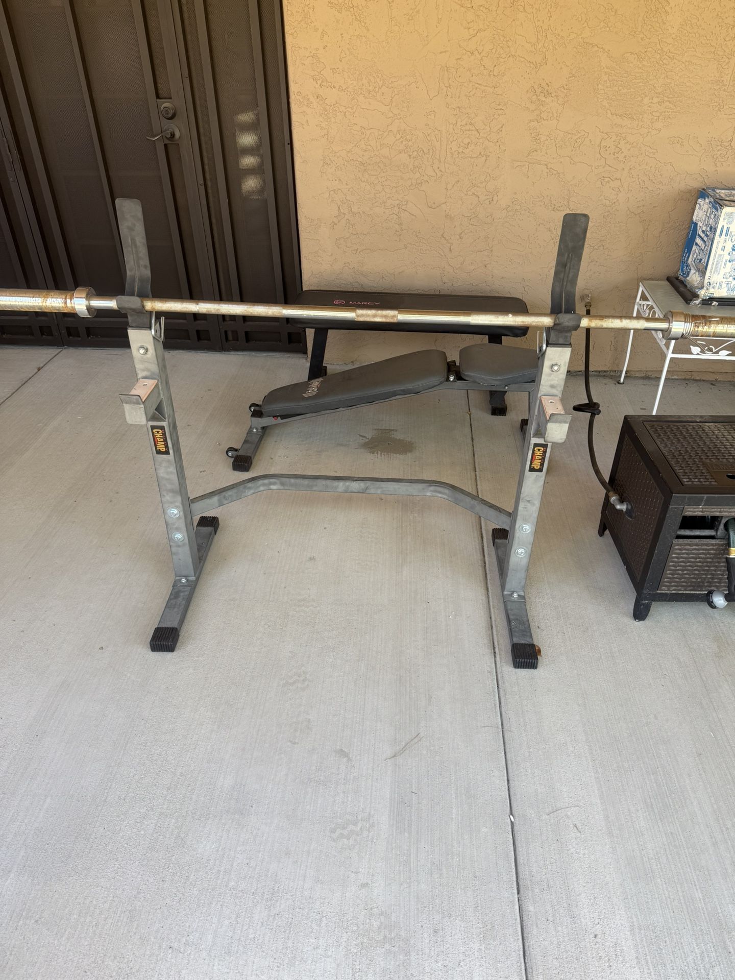 Weight Bench And Bar Used