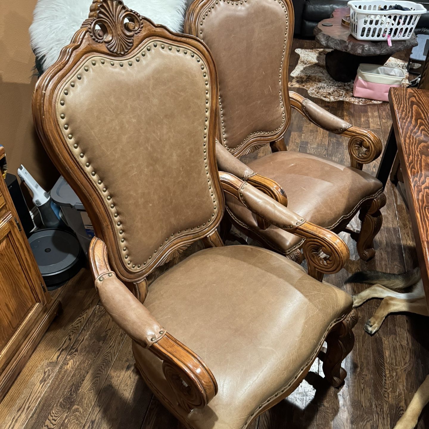 Genuine Leather Dining Tuscano Chairs 