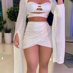 Sequin Skirt Set ! Size XS