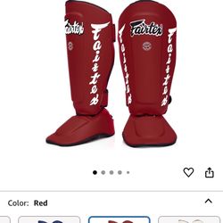 Fairtex Red Shin Guards SP7