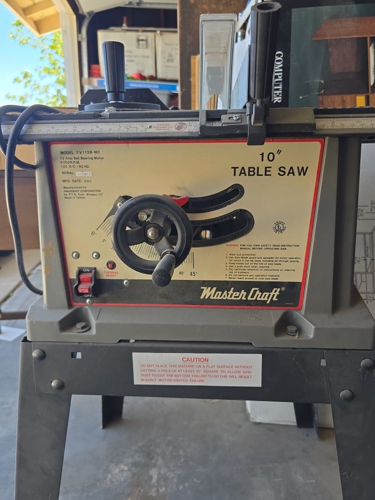 Table Saw - Master Craft