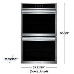 🔥NEW Frigidaire Gallery 30" Double Electric Wall Oven w Total Convection Stainless steel GCWD3067AF