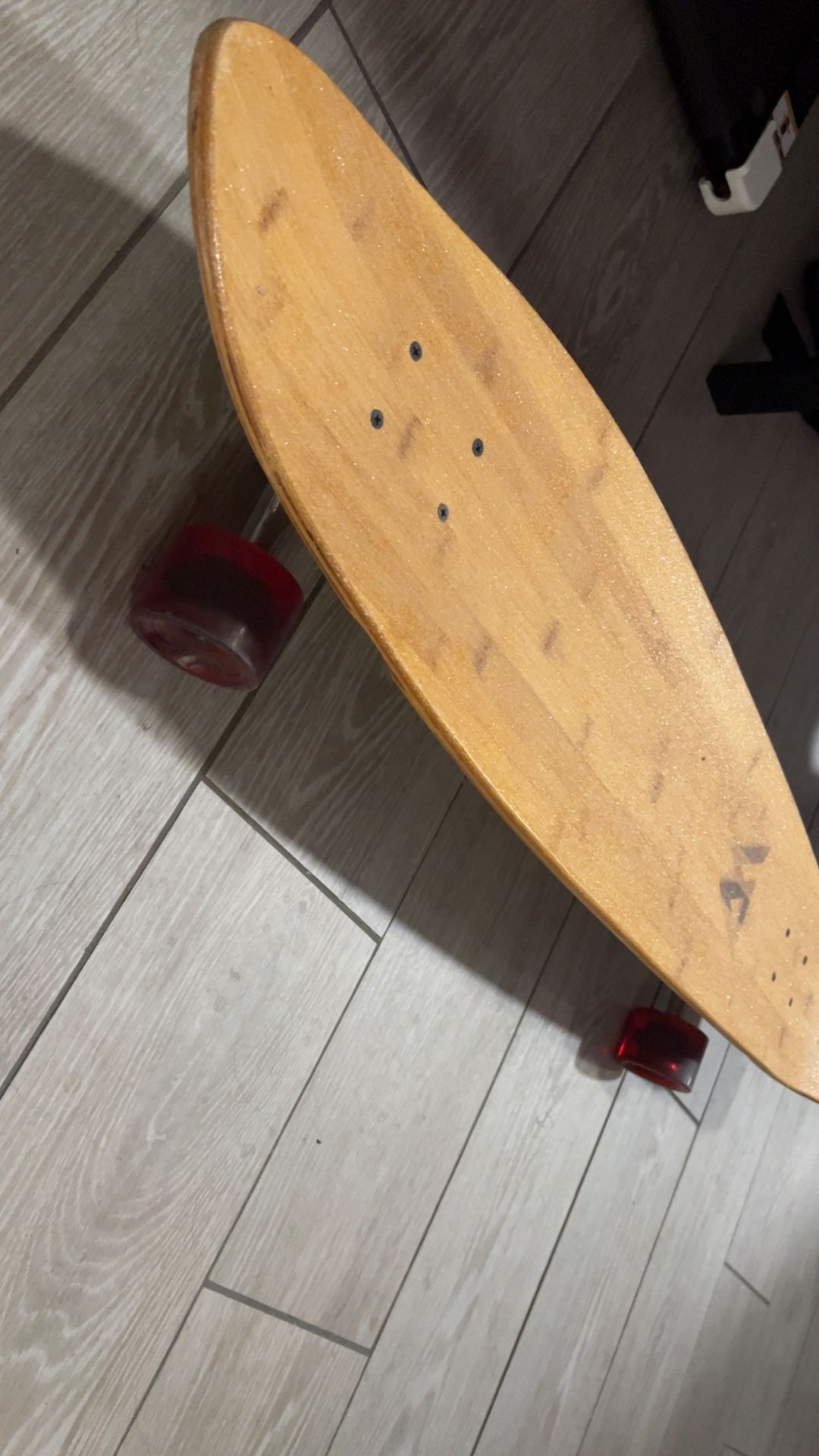 Magneto 44 inch Kicktail Cruiser Longboard Skateboard | Bamboo and Hard Maple Deck