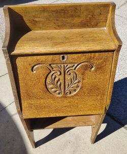 Antique Carved Secretary Desk
