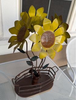 Metal art Sunflowers decoration