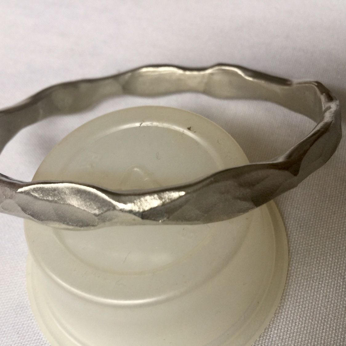 NEW Forged PEWTER BANGLE BRACELET by Amos