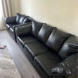 leather Sofa 2 piece 