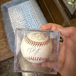 Cubs Partial 2016 World Series Team Signed Baseball 