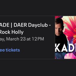 Hardrock Kaskade Tickets X 2